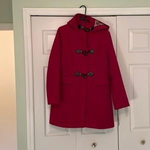 Brand New Tommy Hilfiger Red Toggle Coat NWT